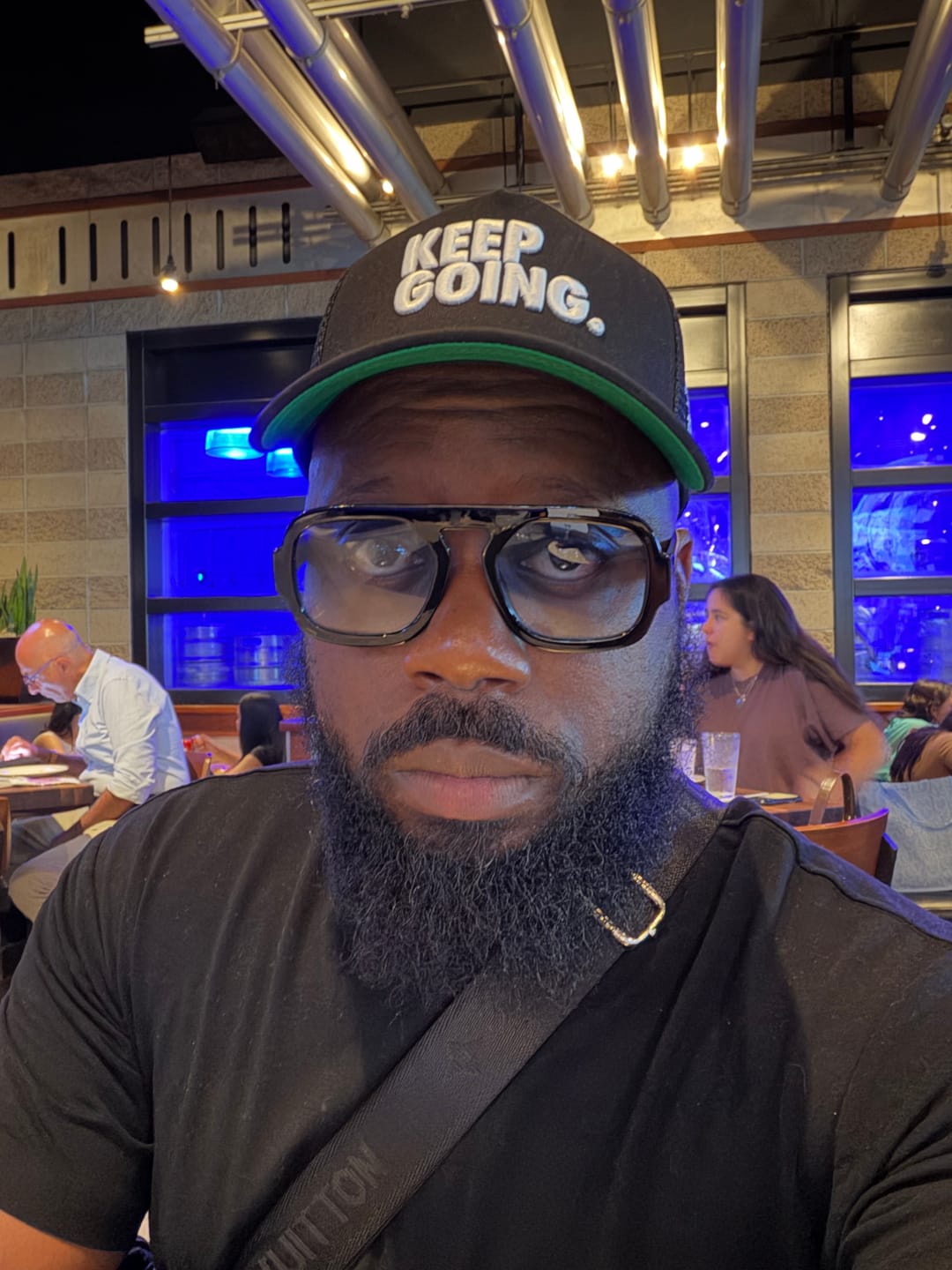 Customer photo review of KEEP GOING BLACK (Trucker)