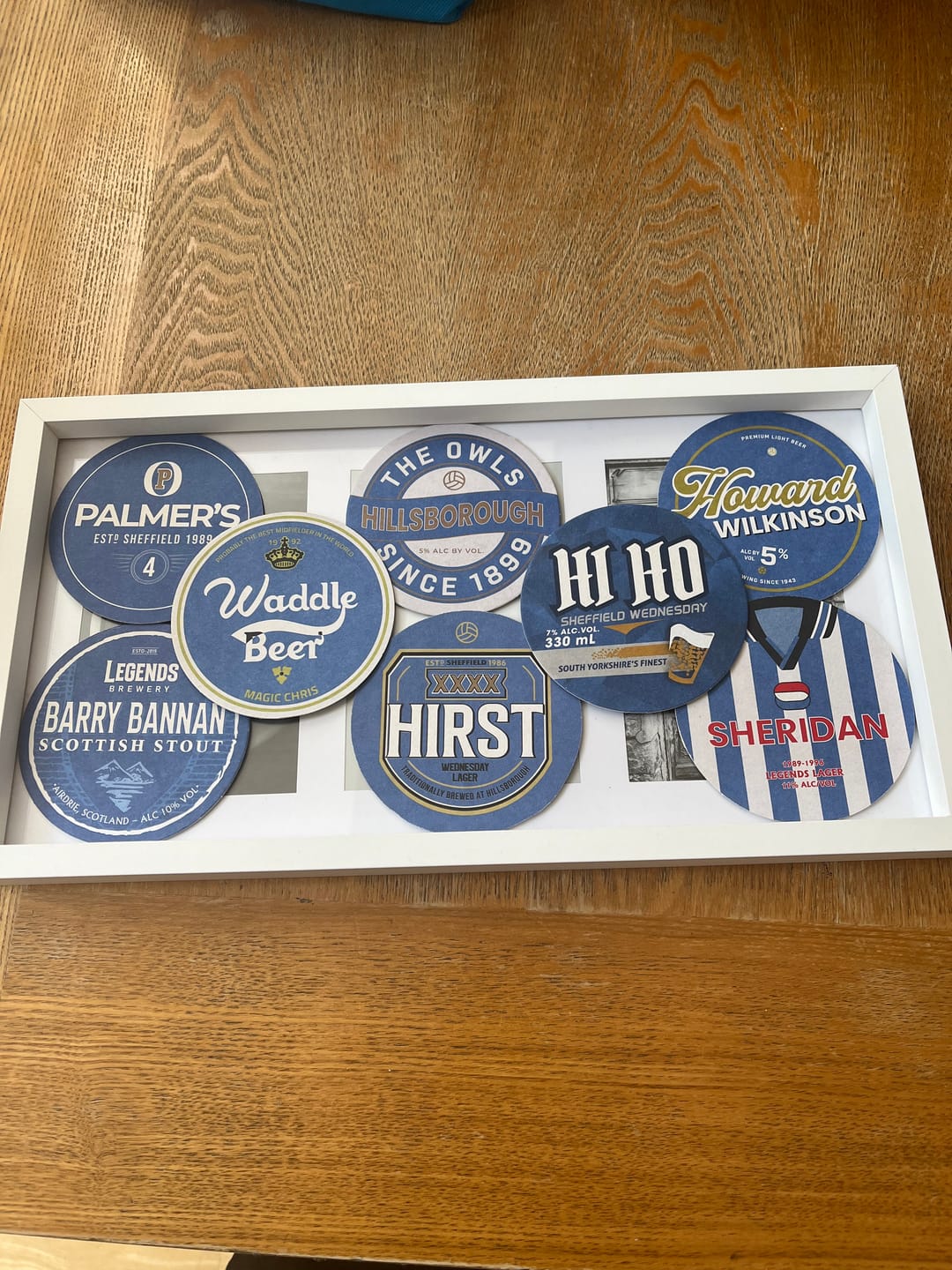 Customer photo review of Sheffield Wednesday Beer Mats
