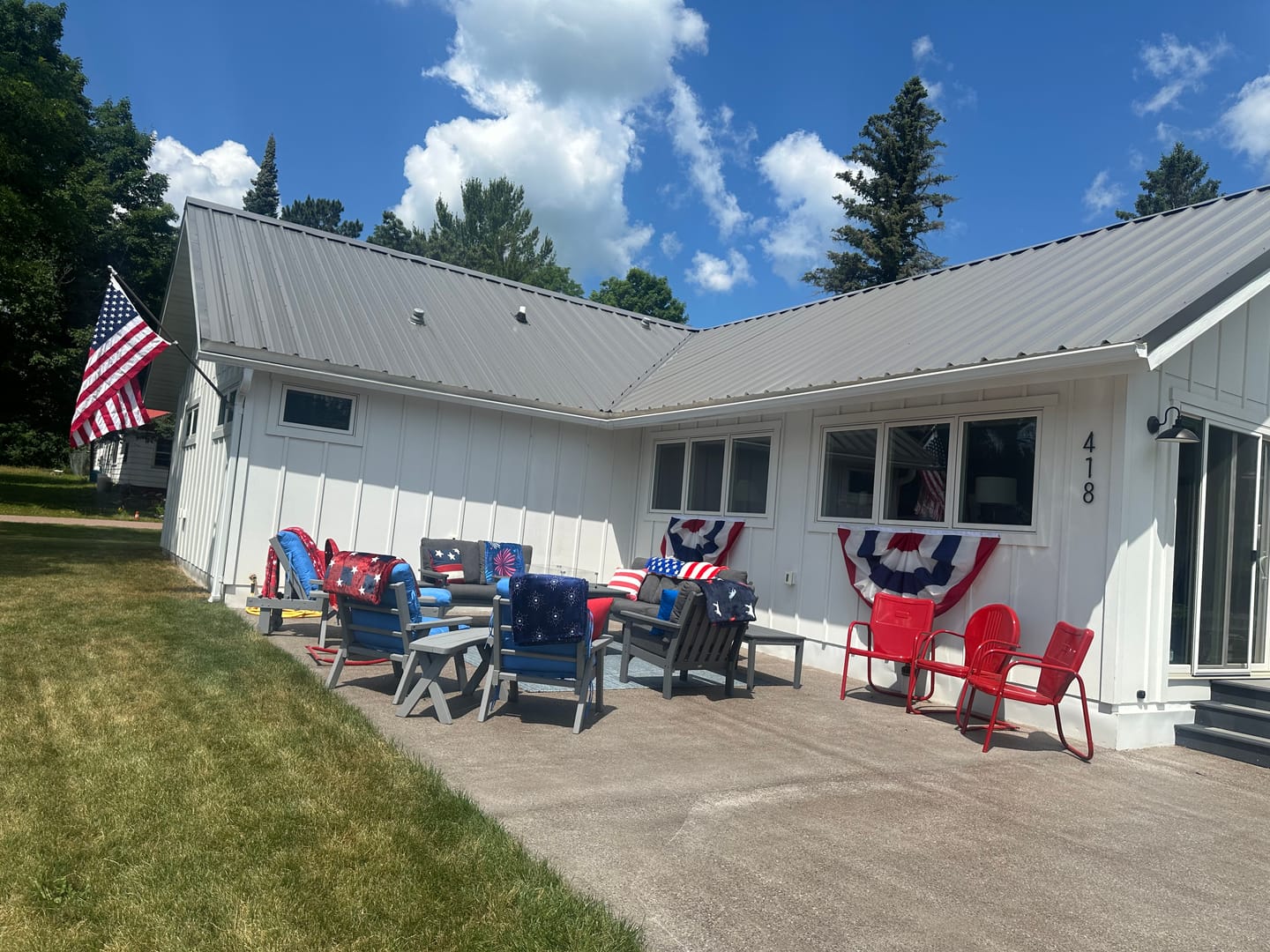 Customer photo review of NEW! Prestige House Flag Pole - A Complete Wall-Mounted Kit