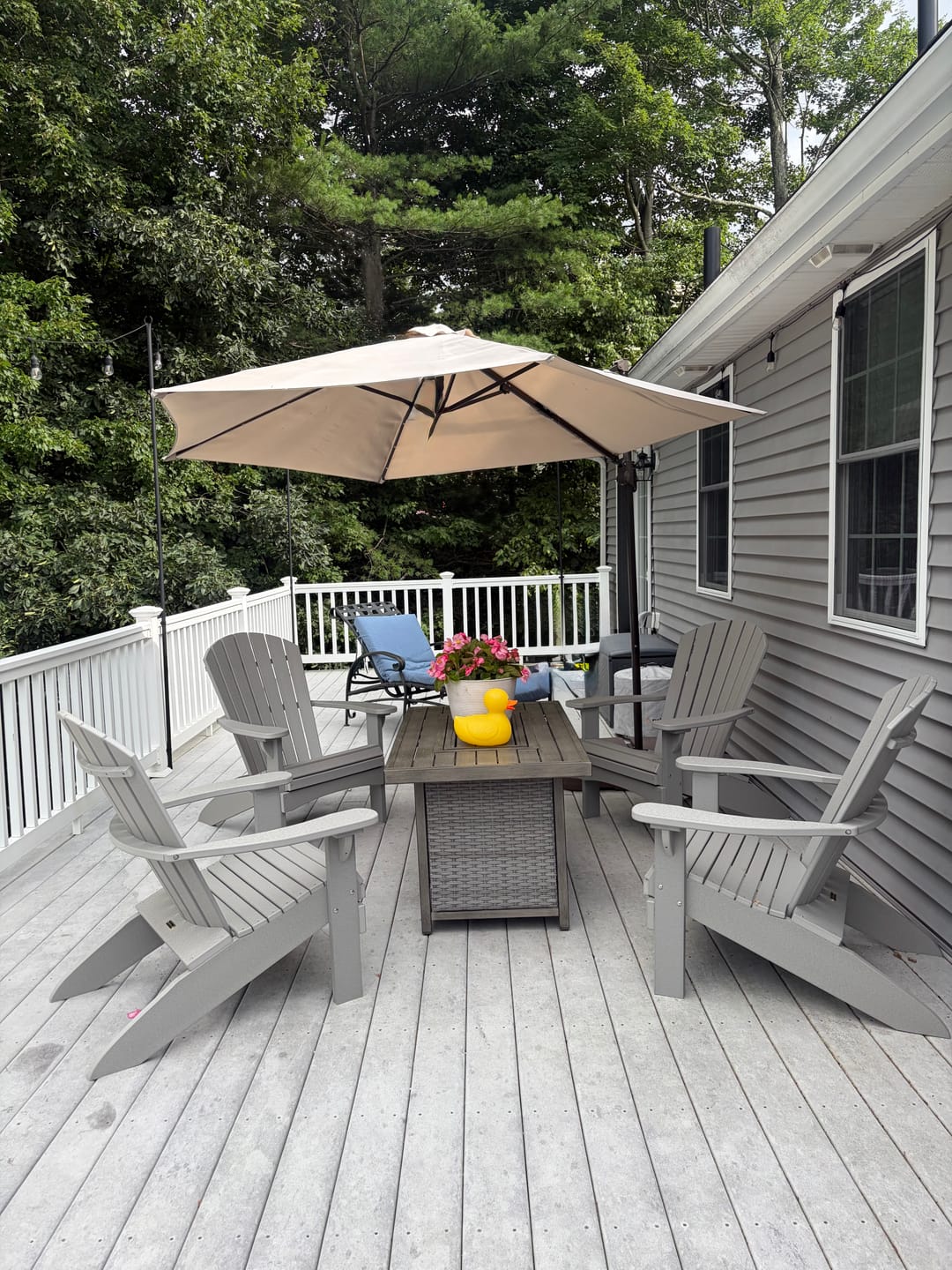 Customer photo review of Set of 4 Adirondack Chairs Original King Size