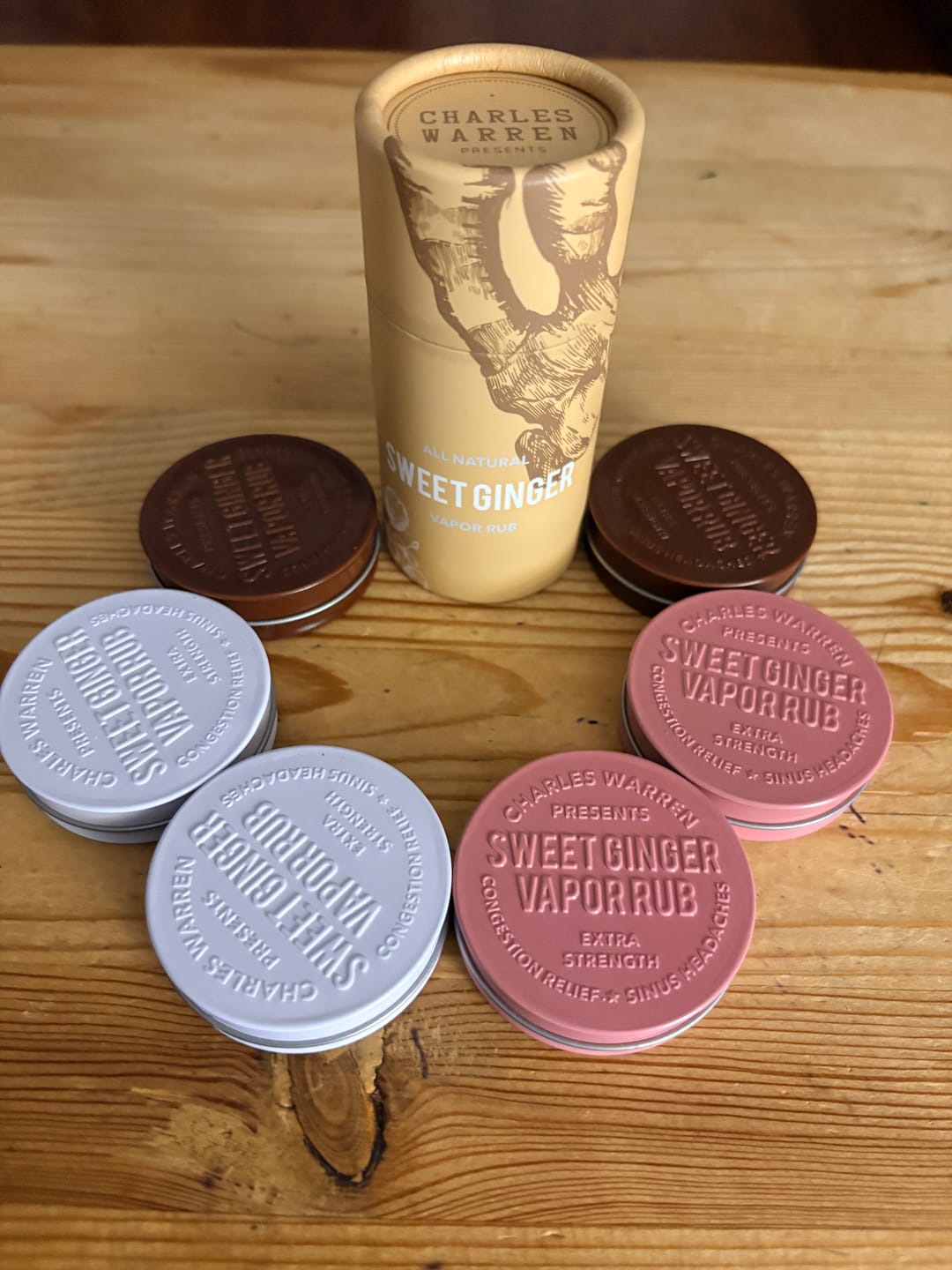 Customer photo review of Extra Strength Sweet Ginger Vapor Rub [Compact]