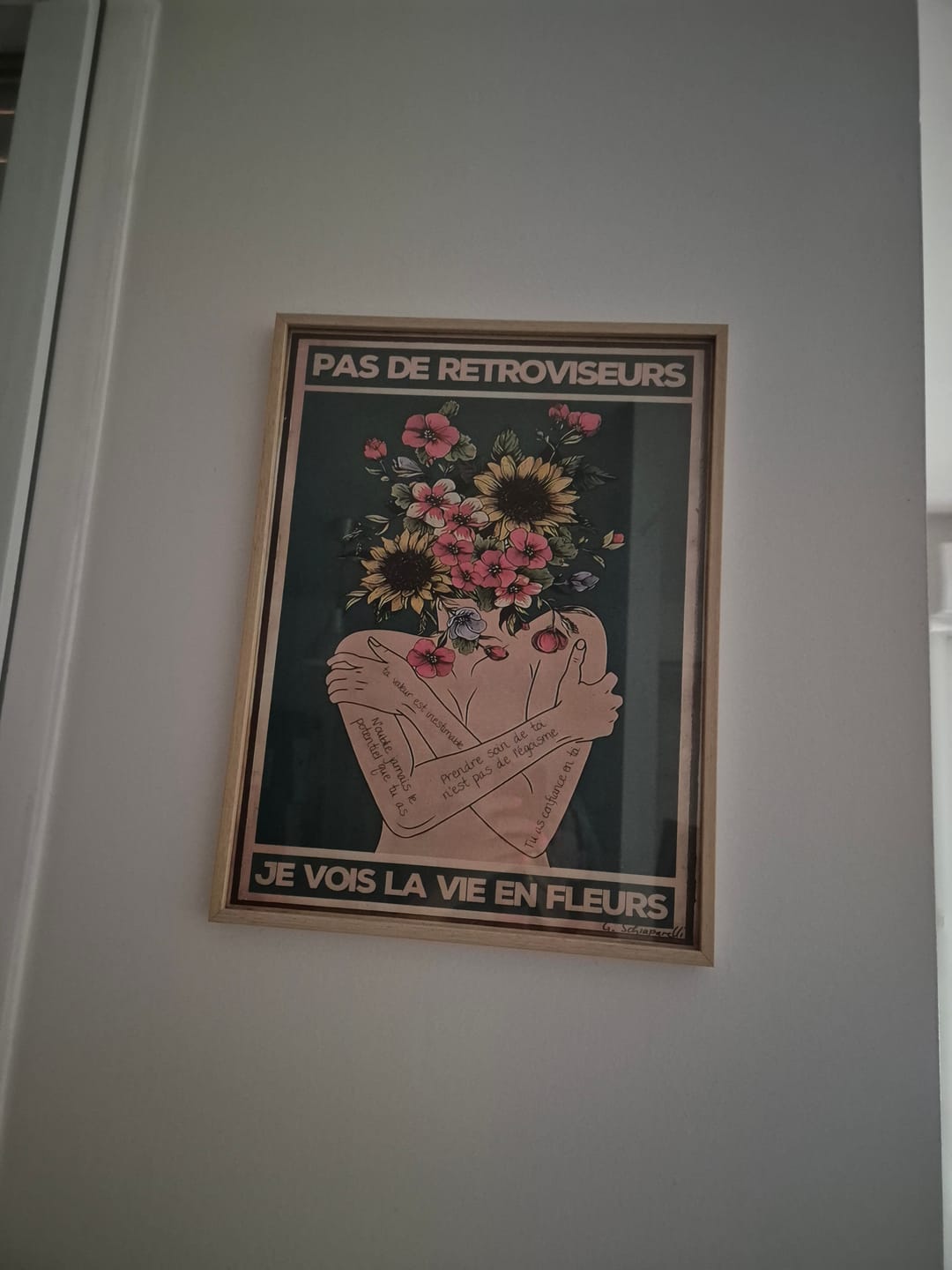 Customer photo review of Pas de rétroviseurs, je vois la vie en fleurs
