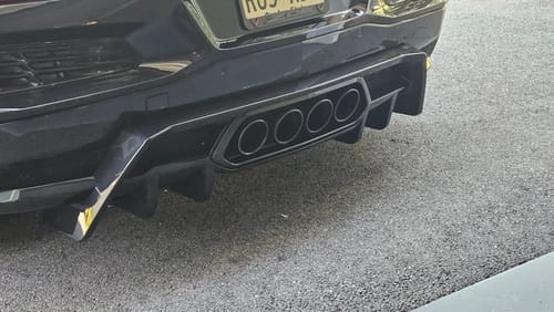 Customer photo review of 2023-Up Corvette C8 Z06 Rear Bumper Finned Diffuser