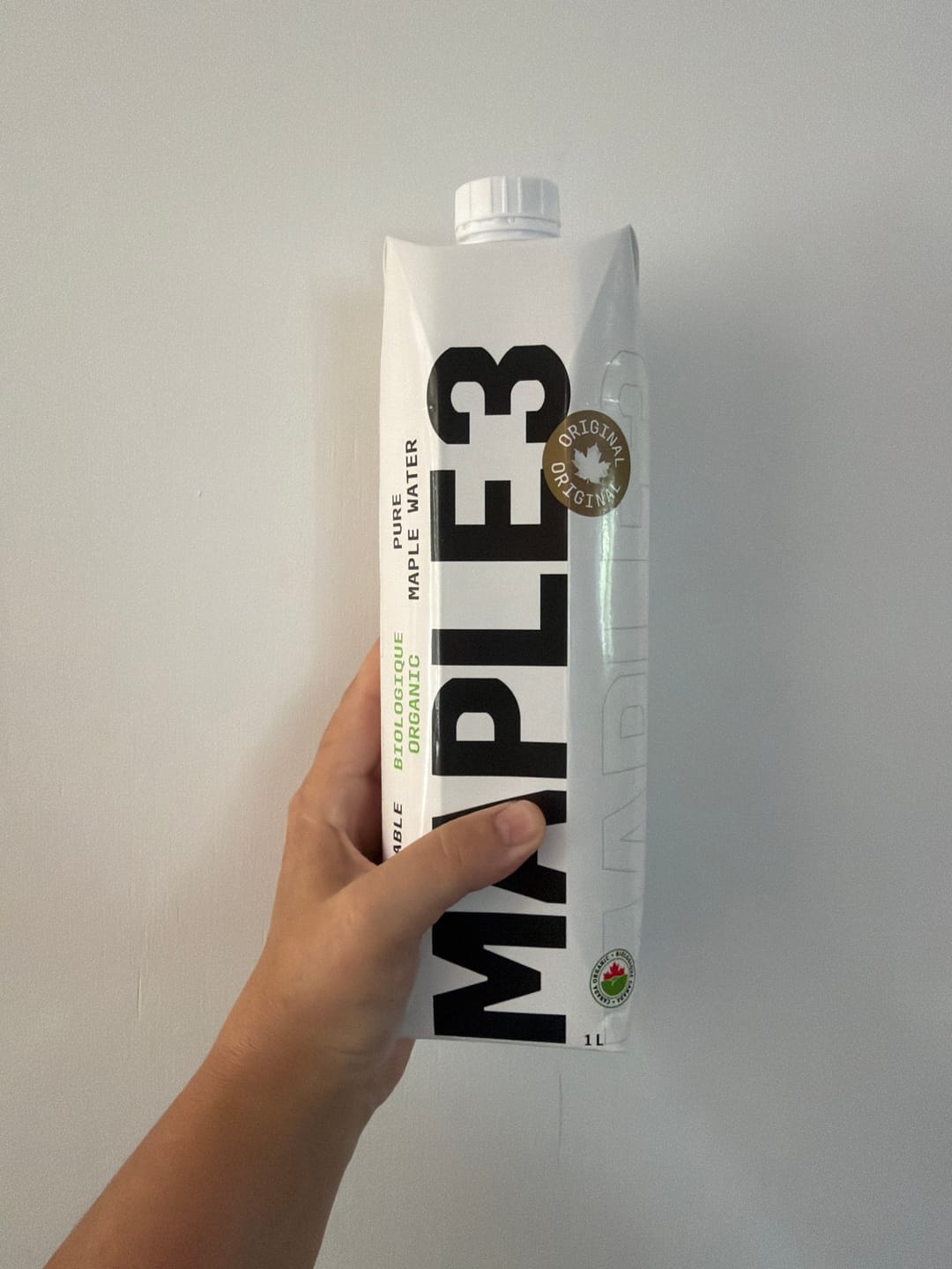 Customer photo review of Pure Organic Maple Water