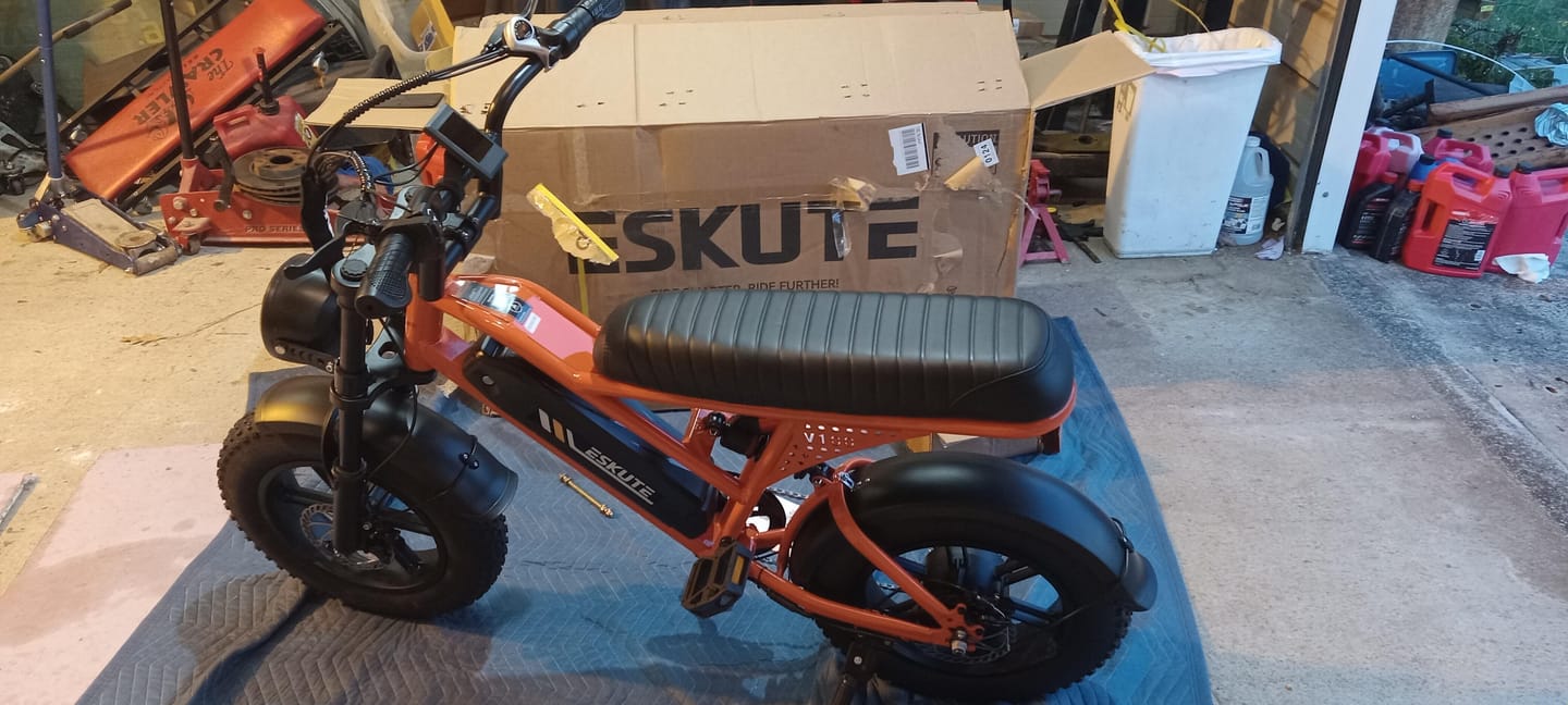 Customer photo review of Eskute® V100 16*4.0" Electric Bike for Kids&Teens