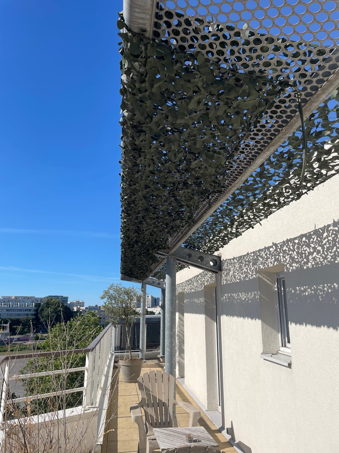 Customer photo review of Filet de camouflage renforcé vert