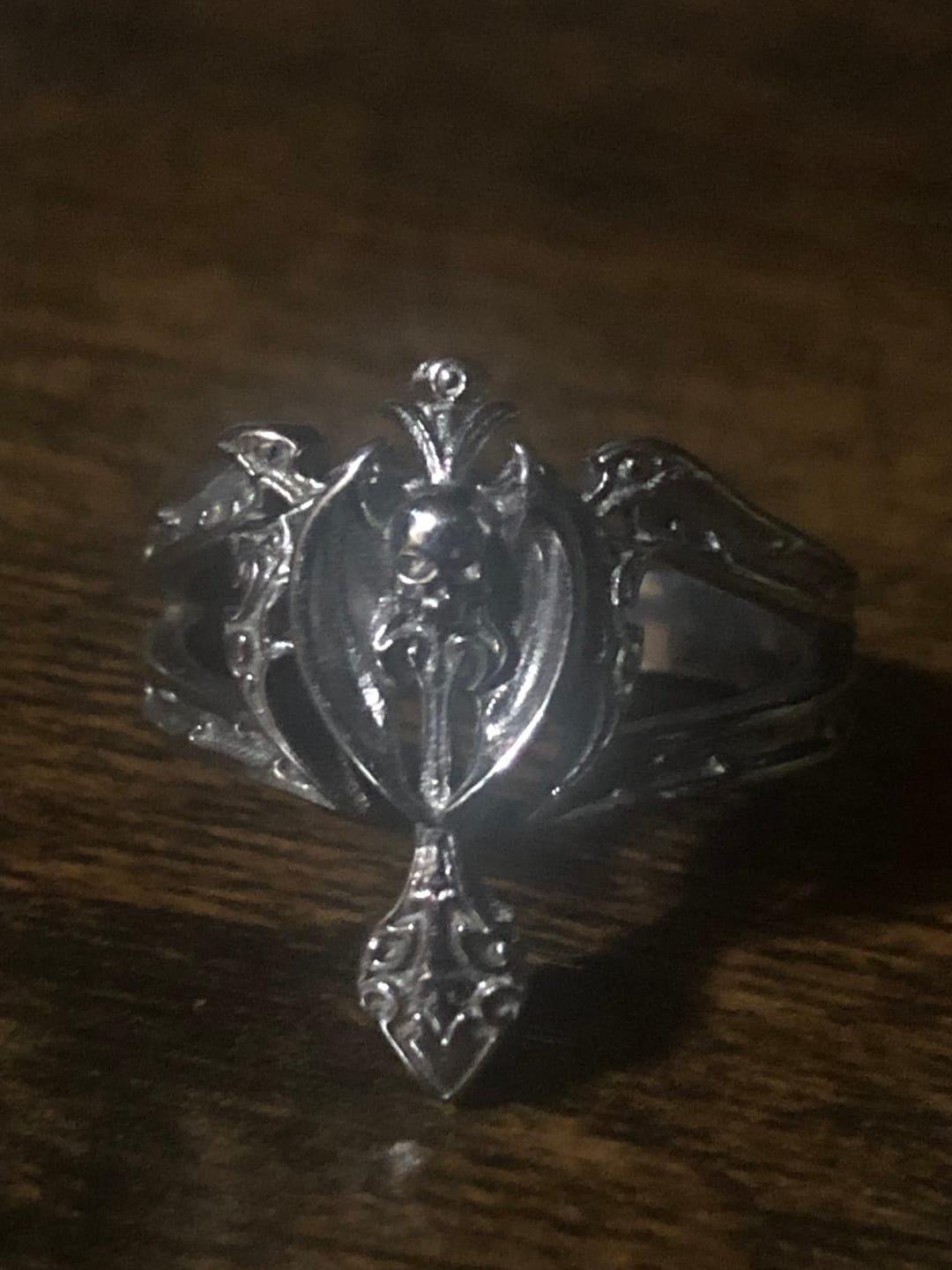 Customer photo review of TRIBAL CROSS RING