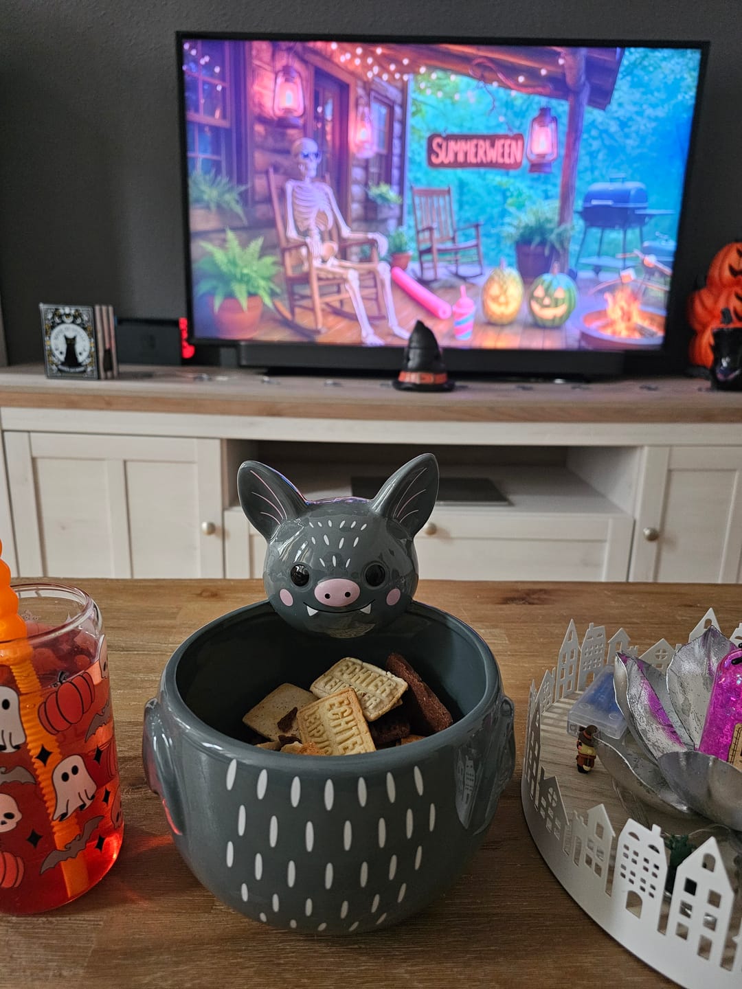 Customer photo review of Fledermaus Schale – Große Keramik-Servierschale für Snacks & Süßes