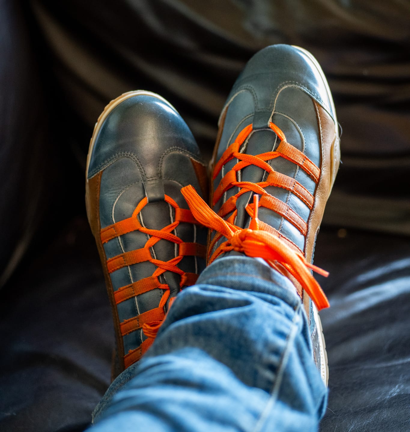 Customer photo review of Men's GrandPrix Sneaker in Monza Indigo