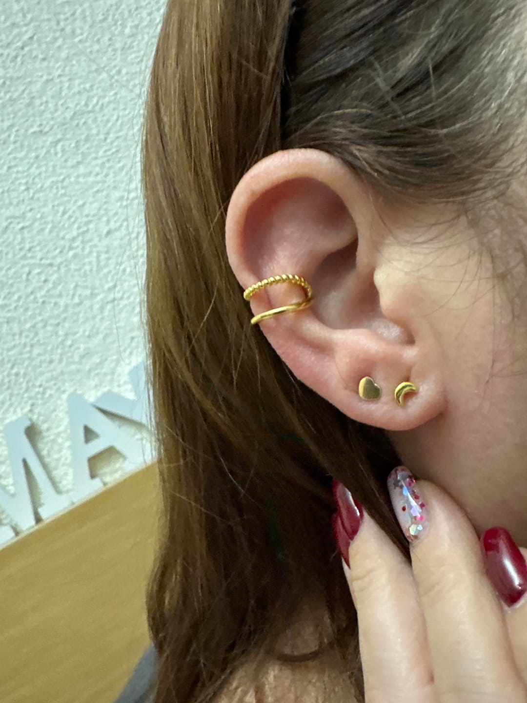 Customer photo review of Pendiente Ear Cuff - Cleo