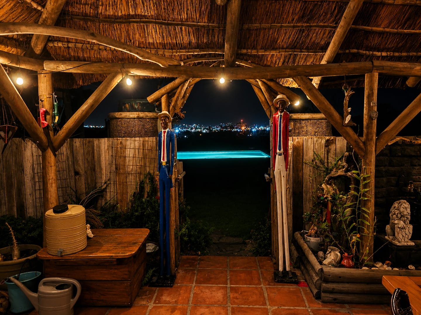 Customer photo review of Solar Festoon Bulb String Lights