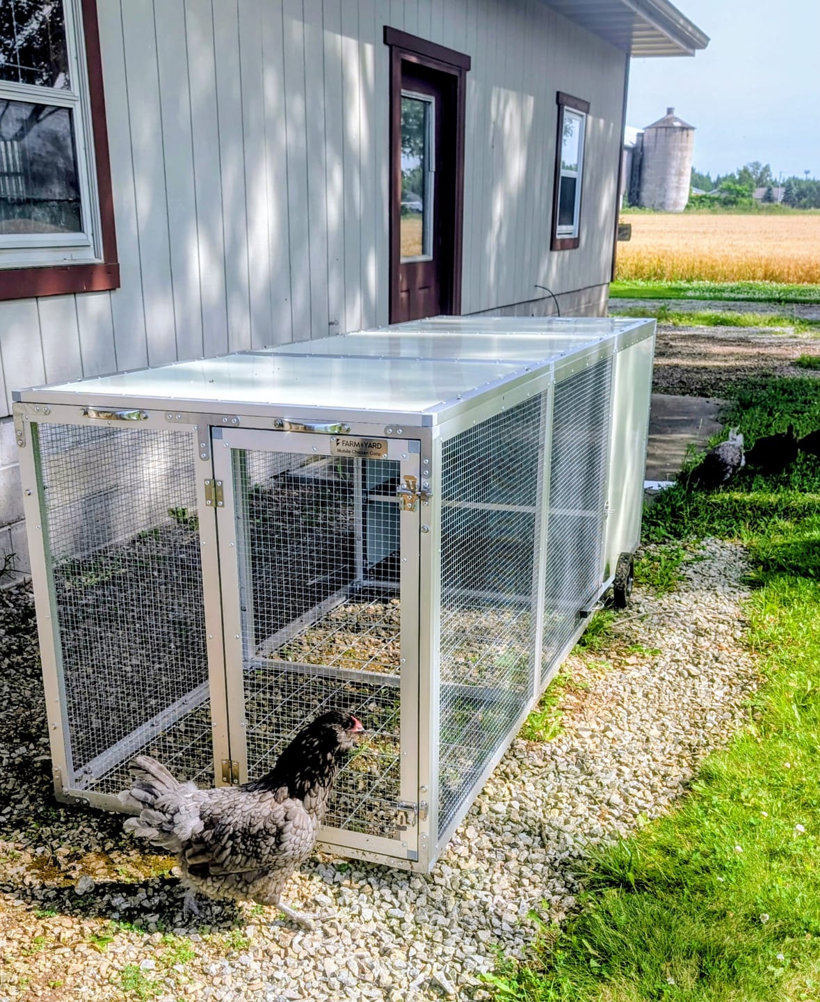 Customer photo review of Mobile Chicken Coop / Chicken Tractor