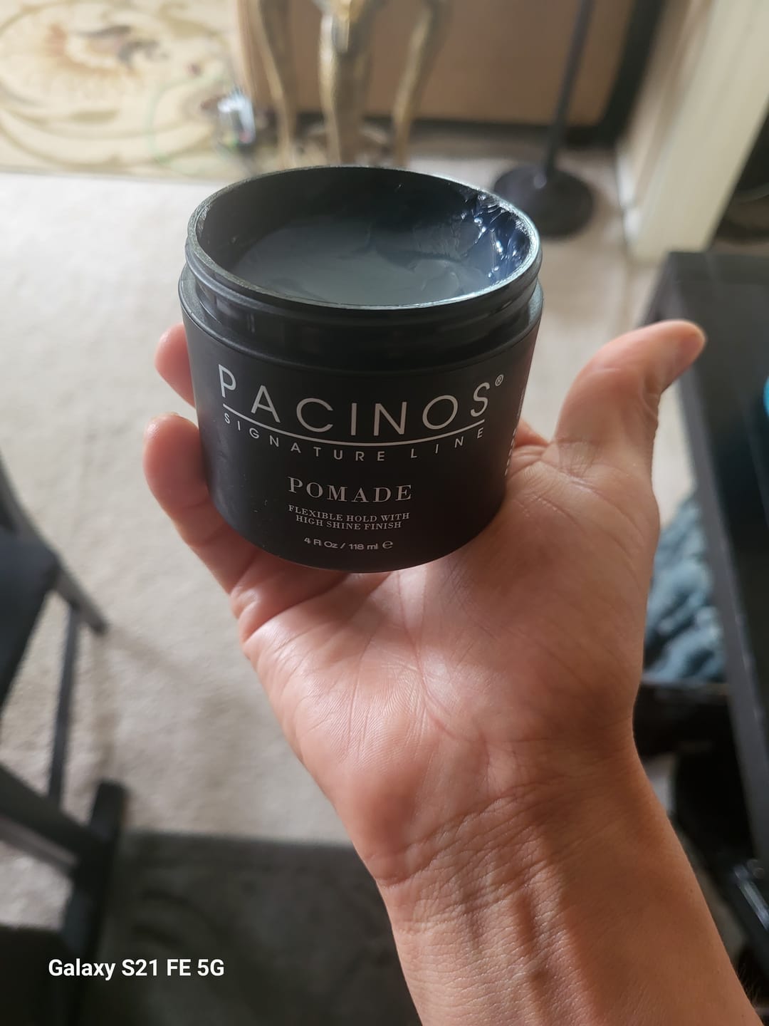 Customer photo review of Pomade - Flexible Hold with High Shine Finish