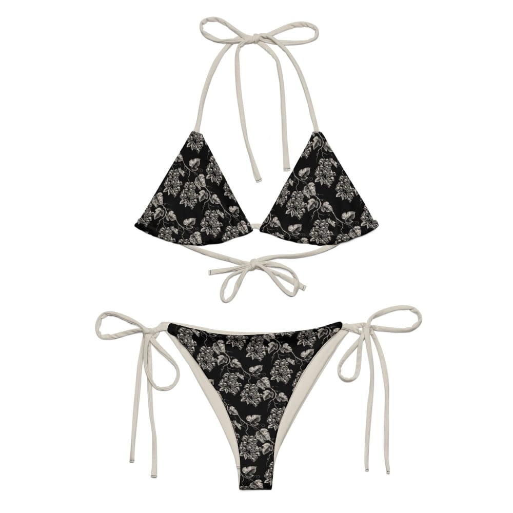Customer photo review of Full-set "Death Gravevine" String Skull Bikini Set - Goth Summer Outfits & Gothic Swimwear