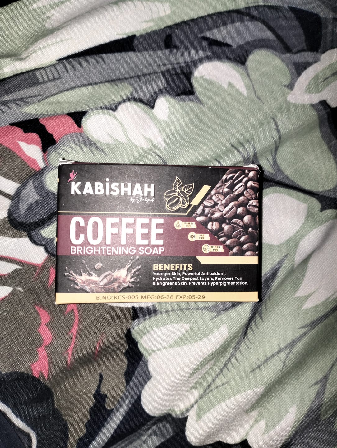Customer photo review of Coffee Brightening Soap