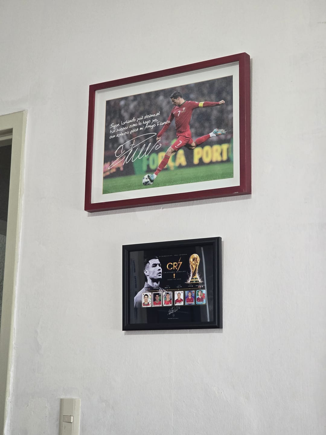 Customer photo review of Cuadro CR7 — 6 Mundiales, Una Leyenda | Road to 2026