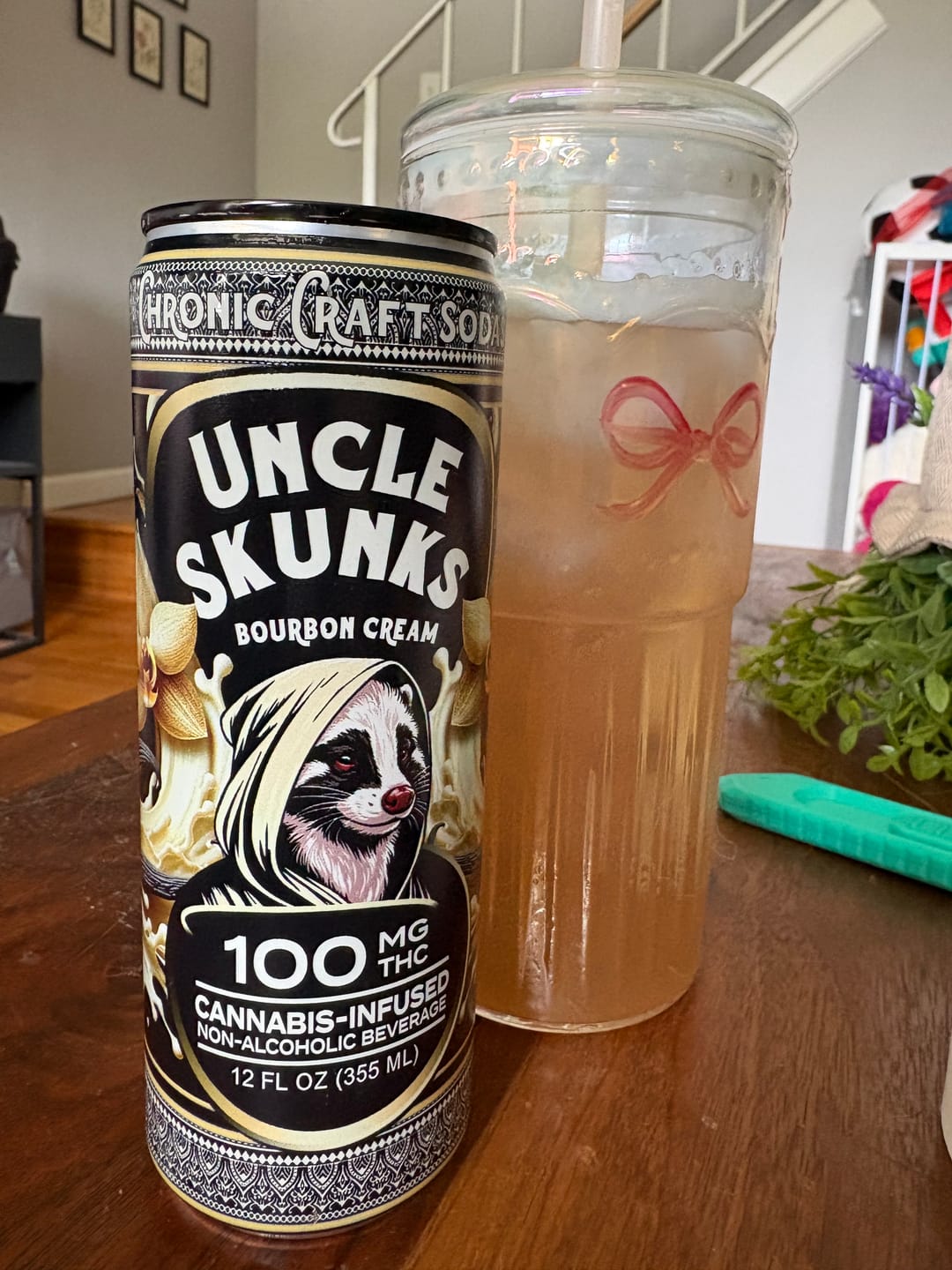 Customer photo review of Bourbon Cream | 100 mg | 12oz Chronic Craft Soda