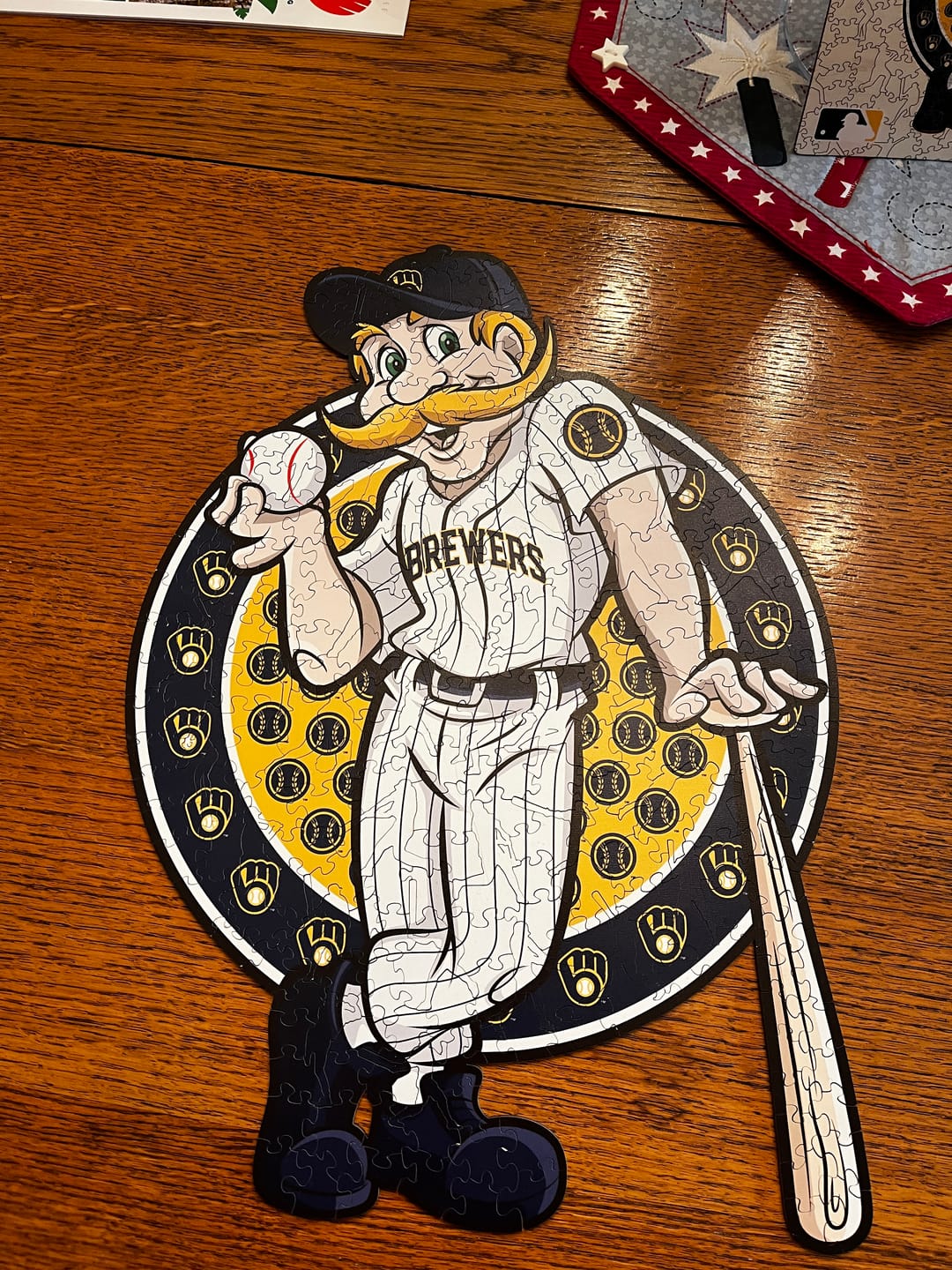 Customer photo review of Milwaukee Brewers™ Mascot Wooden Puzzle