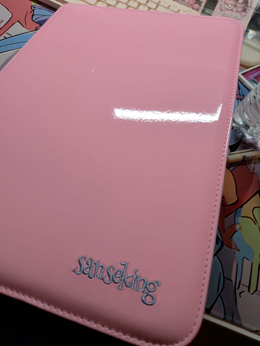 Customer photo review of Coral Binder Series - PU Leather Zipper 9-Pocket Coral Pink