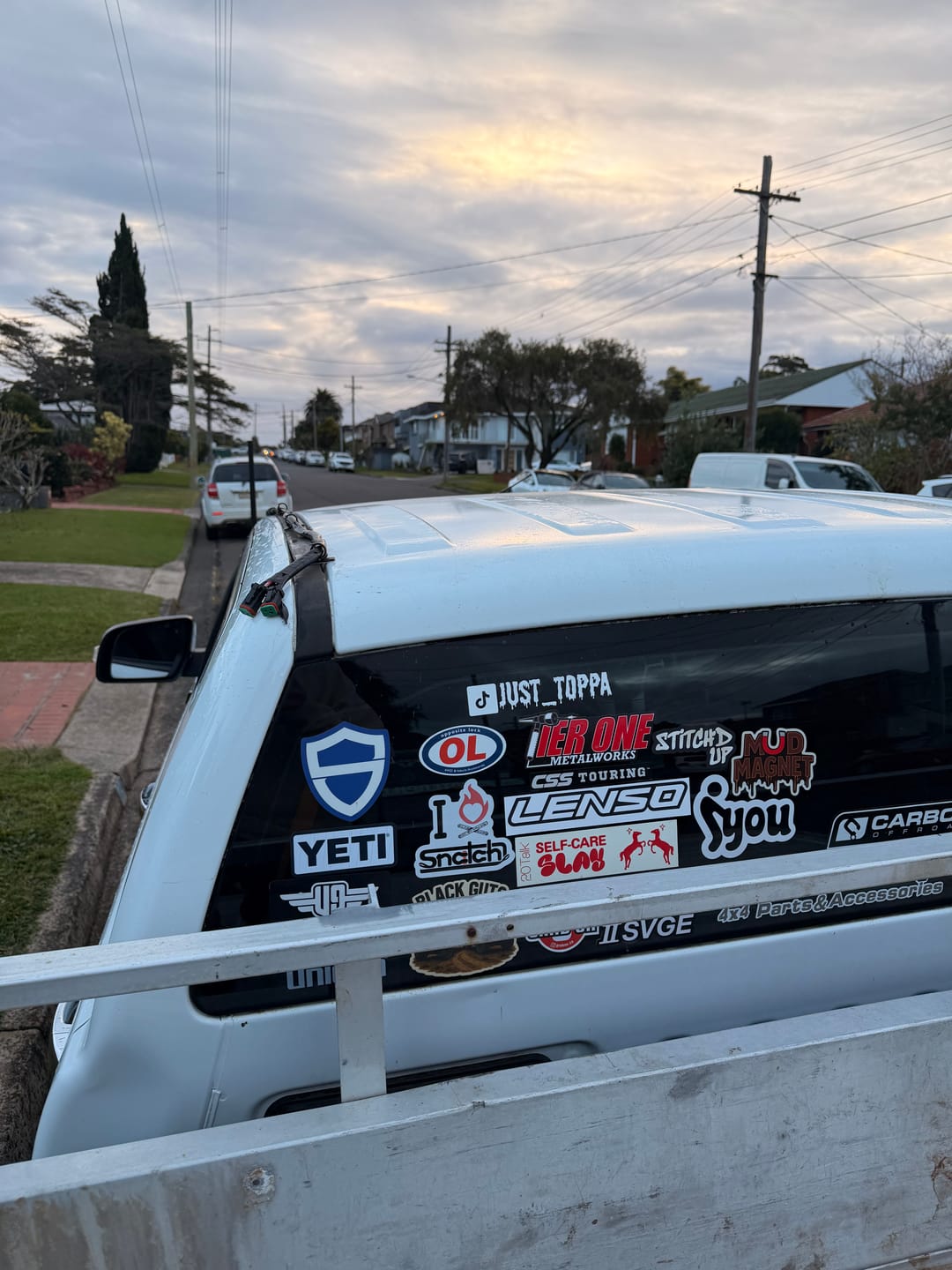 Customer photo review of Personalised Social Media Decal Sticker
