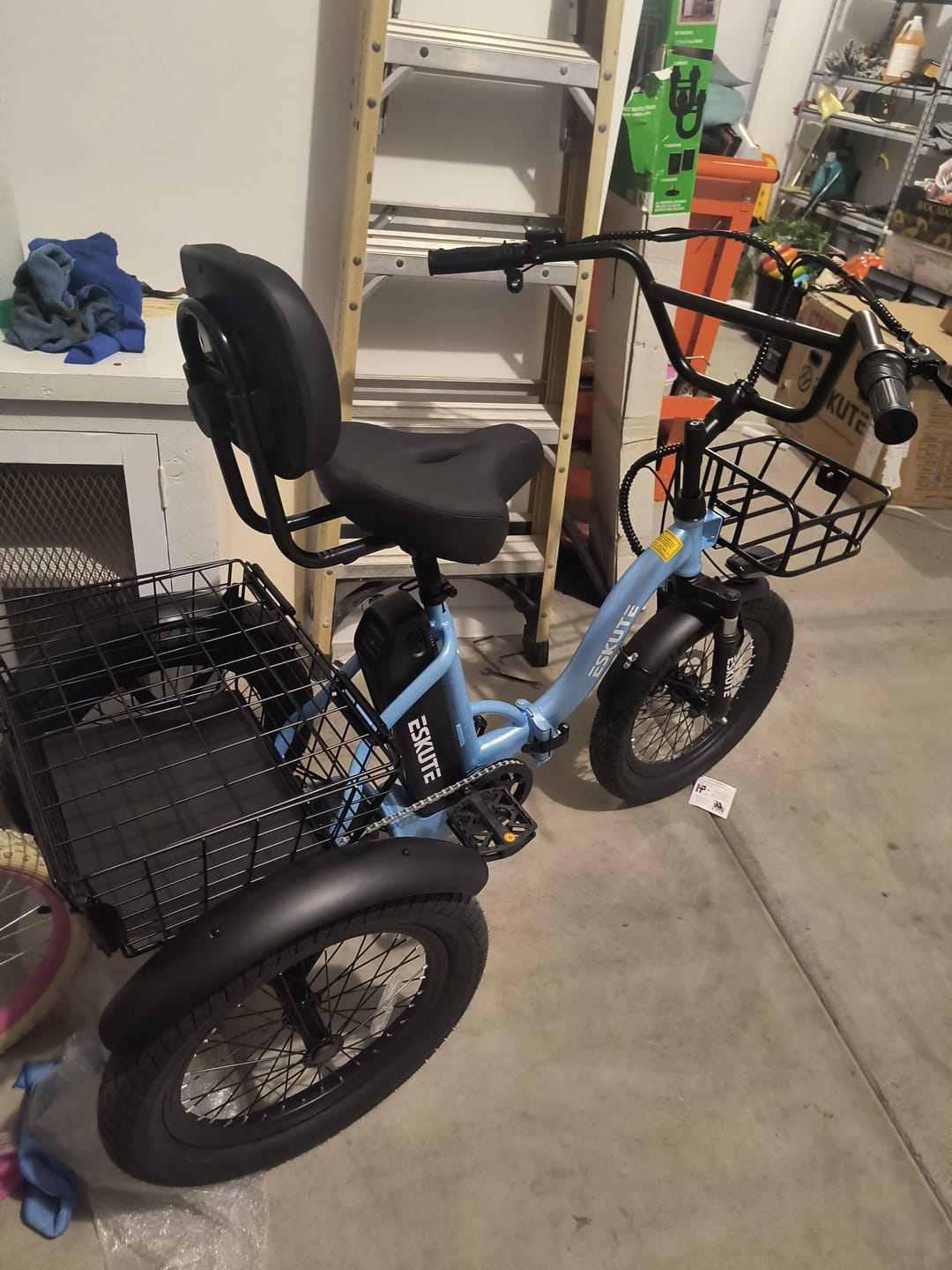 Customer photo review of Eskute® T300Pro Folding Electric Trike