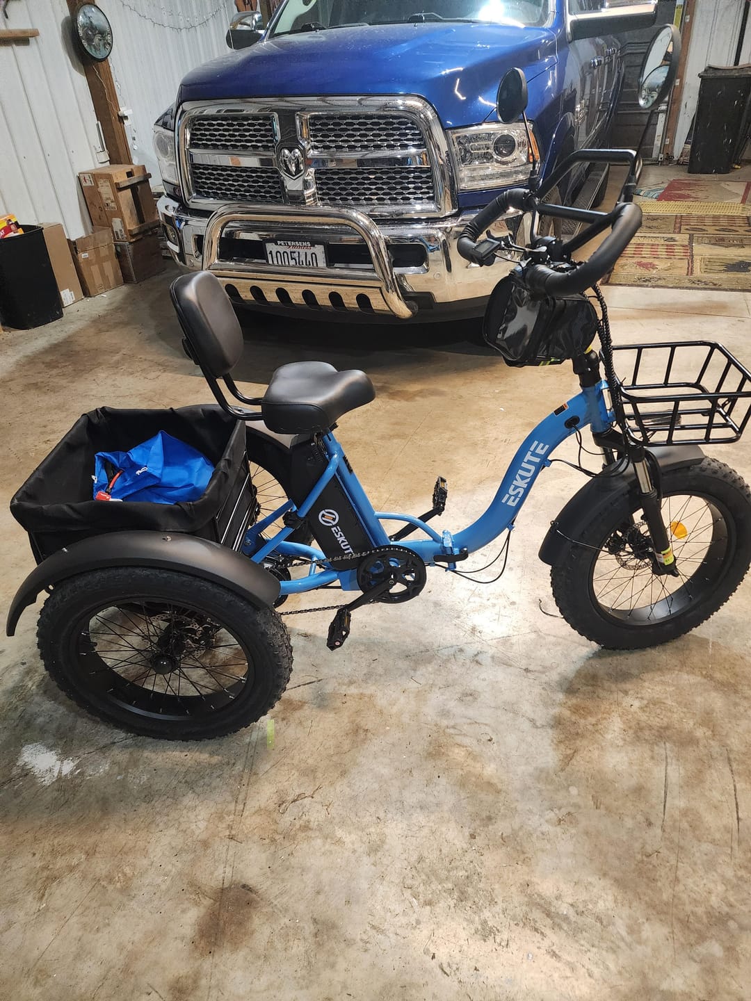 Customer photo review of Eskute® T300Pro Folding Electric Trike