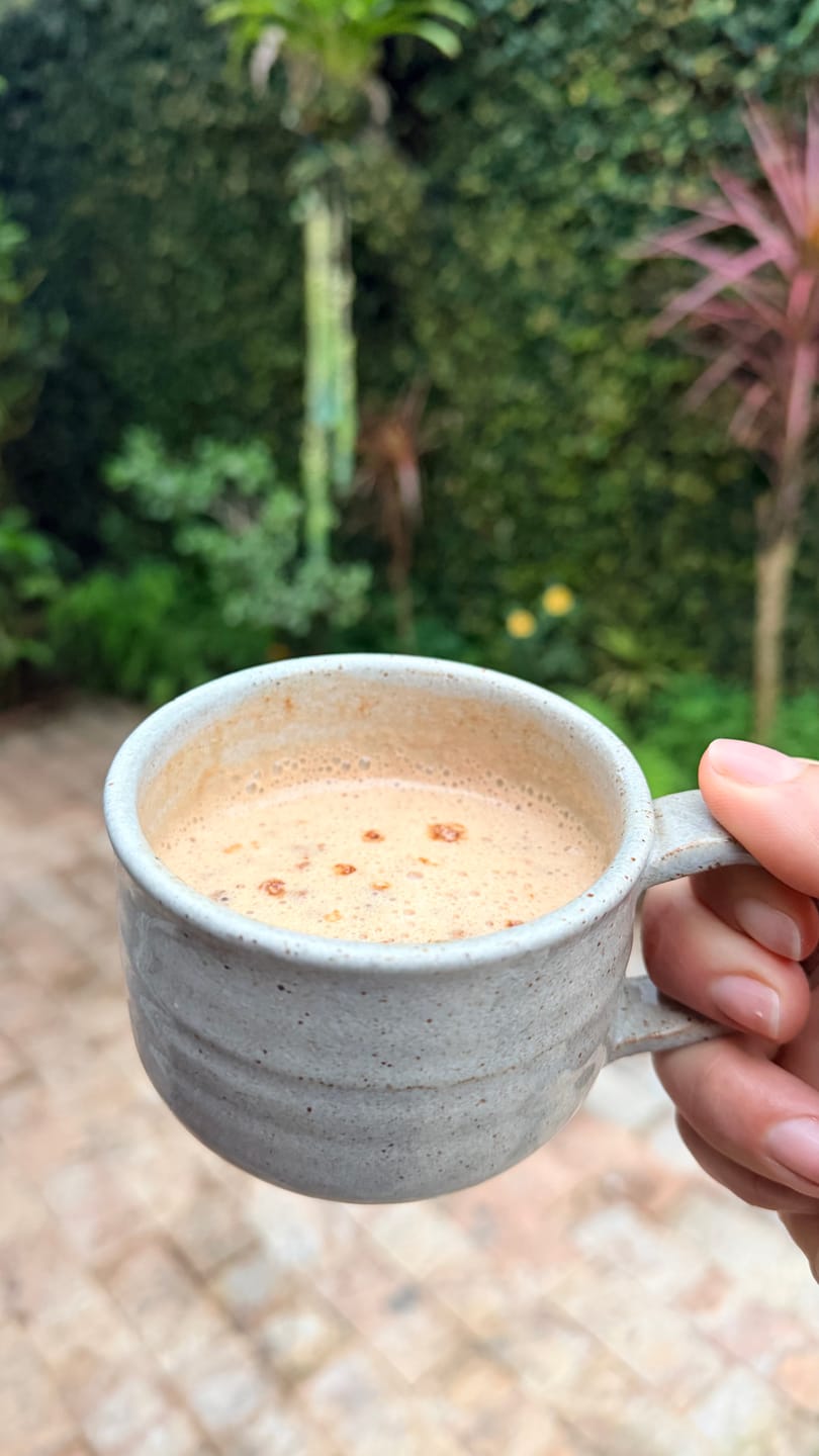 Customer photo review of Supercafé Cinnamon Roll