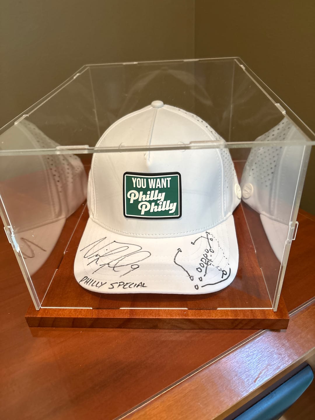 Customer photo review of DAD SZN Signature Series – Nick Foles – Hand-Drawn Philly Special Play