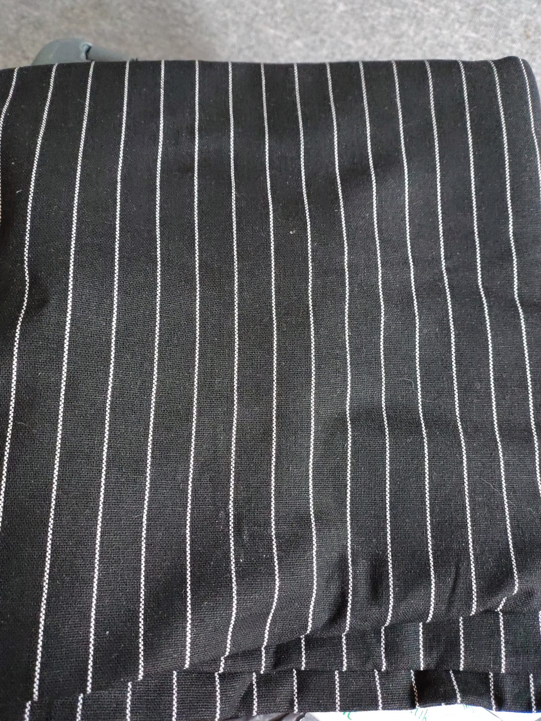 Customer photo review of Striped Yarn Dyed Linen Viscose Fabric