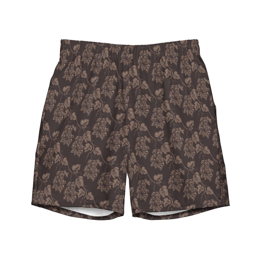 Customer photo review of "Sicilian Gravevine" Brown Swim Shorts - Summer Goth Outfits Male