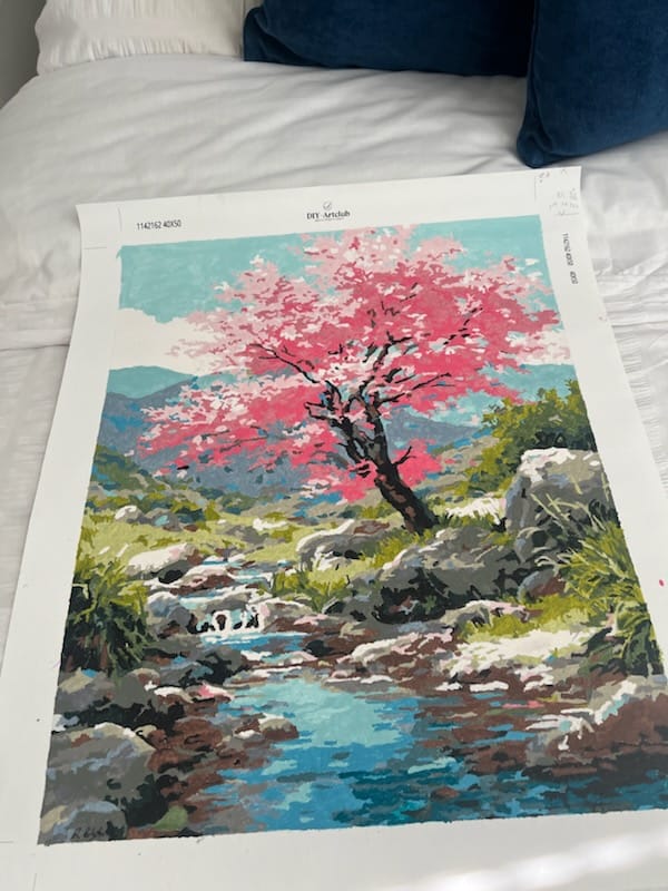 Customer photo review of Cherry blossom tree | Paint by Number