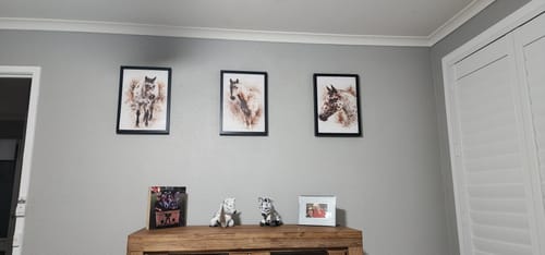 Customer photo review of Personalised Poster - Watercolour Realistic Portrait