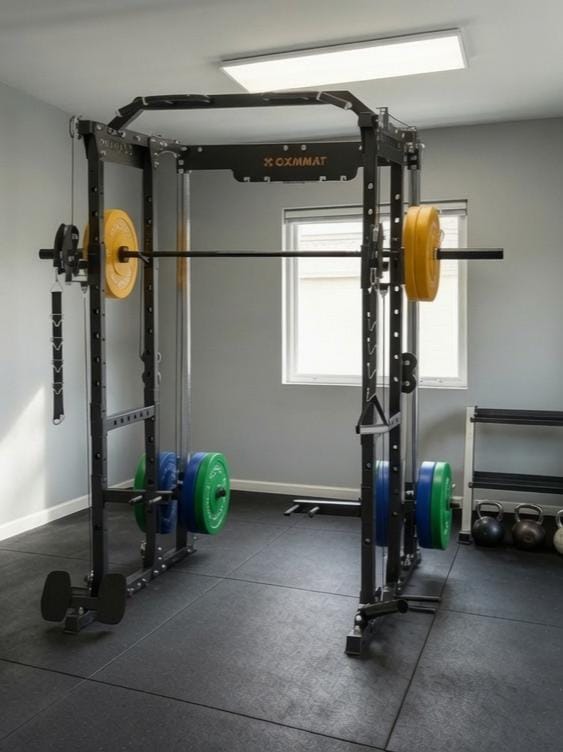 Customer photo review of GXMMAT X6 Power Rack + Weight Bench + Barbell Package