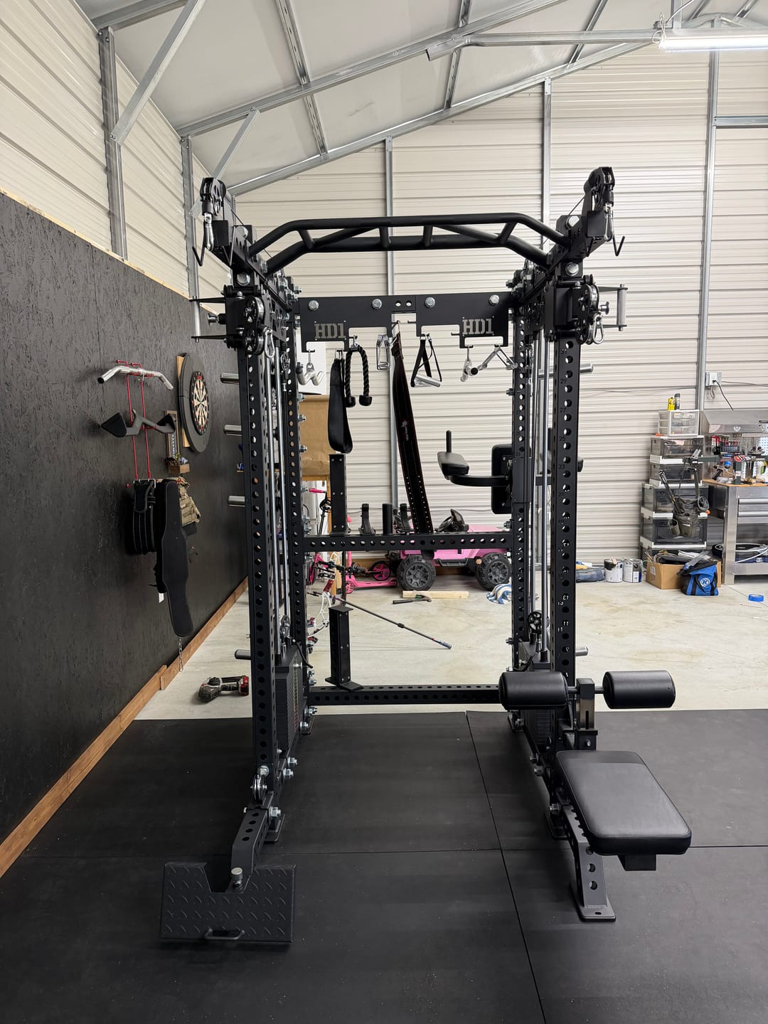 Customer photo review of HD1 Squat Rack Functional Trainer