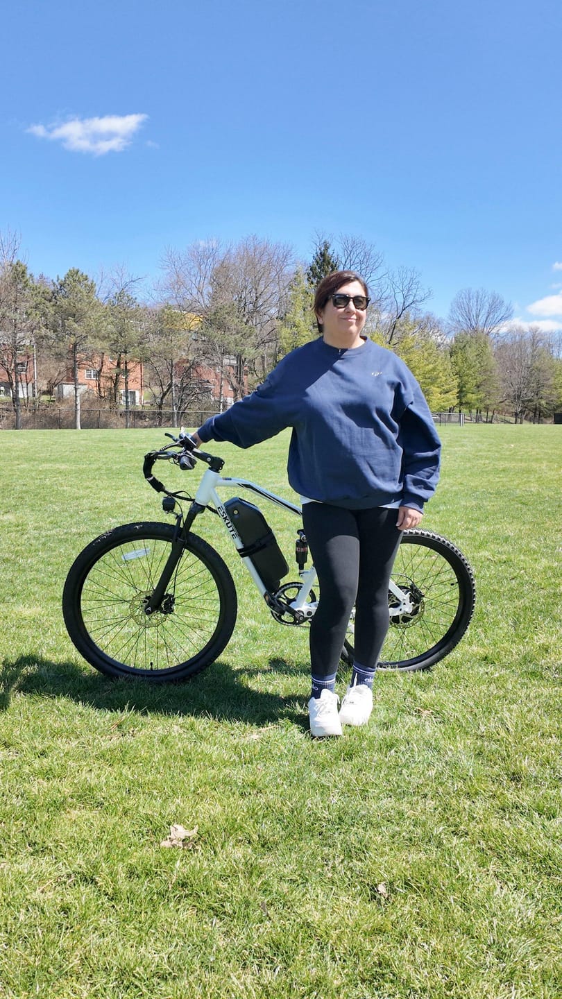 Customer photo review of Eskute® M200F 27.5" Full Suspension Electric Bike