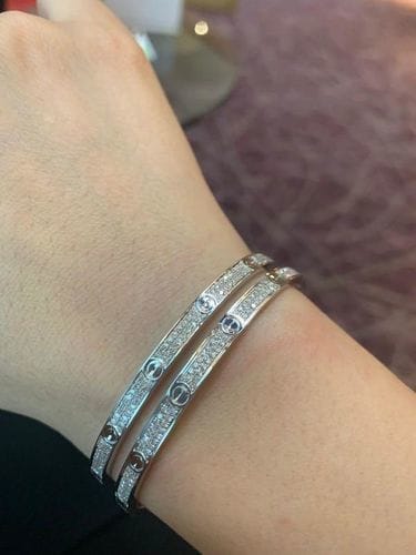 Customer photo review of LOVE BRACELET 3.65MM DIAMOND-PAVED