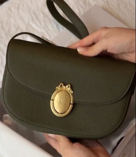 Customer photo review of Dior 2026 Médaillon Flap Bag 23cm Grained Calfskin