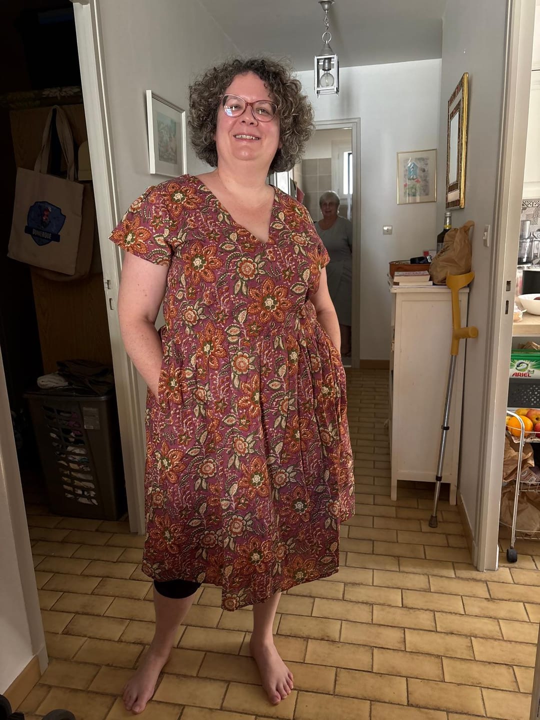 Customer photo review of Robe Anastasia midi voile de coton Khadi