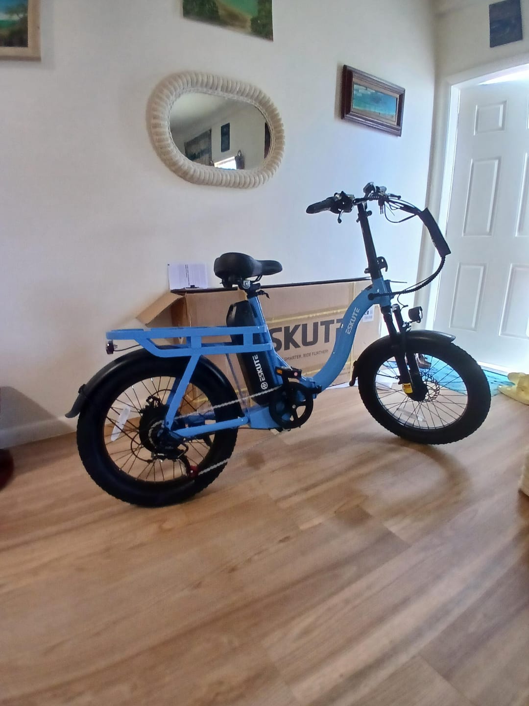 Customer photo review of Eskute® D200 Folding Electric Bike for Adults