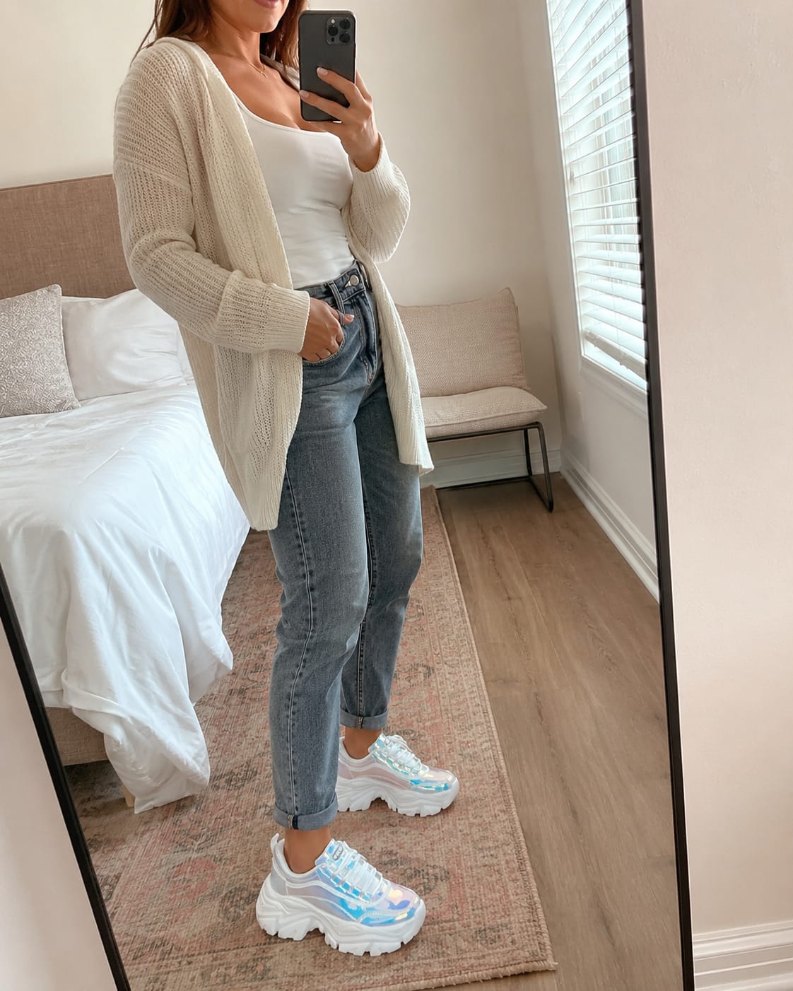 Customer photo review of Lucky Step Chunky Platform Sneakers