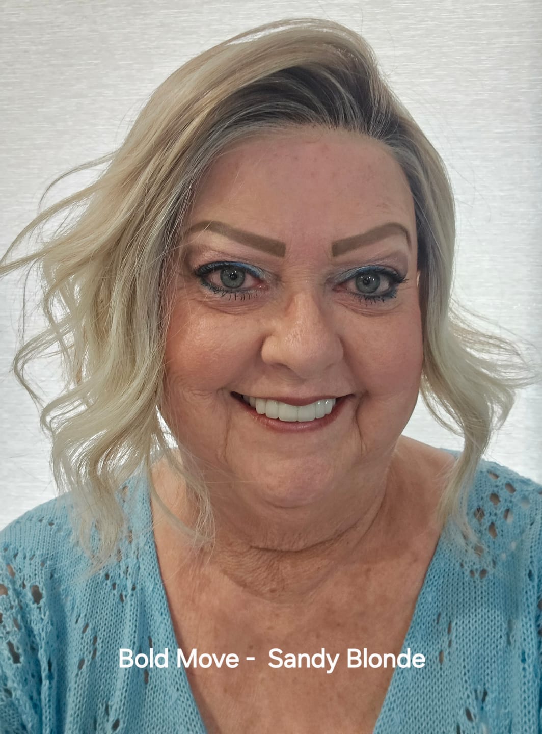Customer photo review of BOLD MOVE - Sandy Blonde
