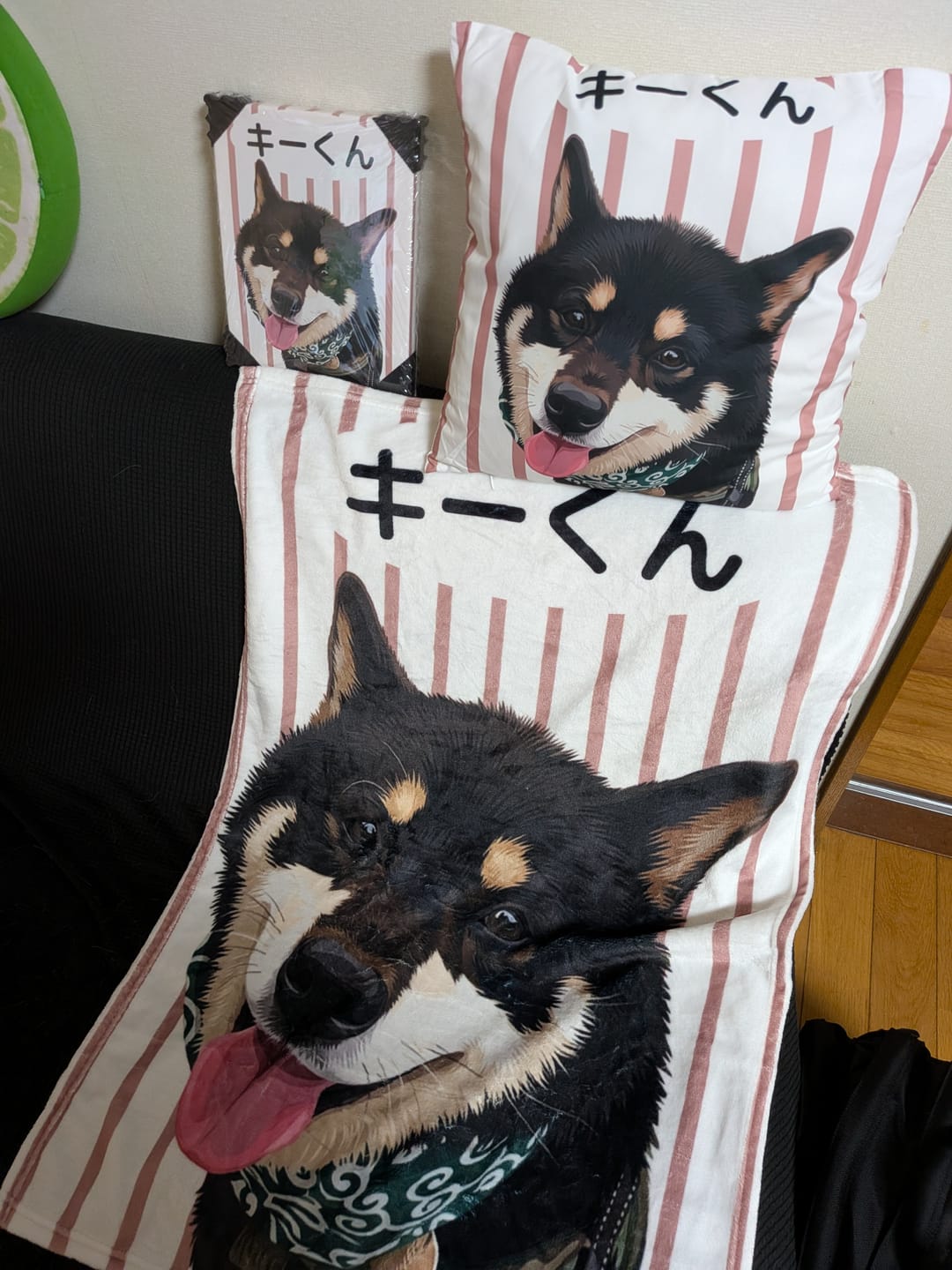 Customer photo review of Petcanva©オーダーメイド ペット似顔絵【3点セット】