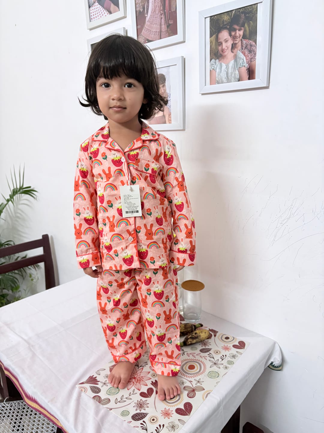 Customer photo review of Happy Cartoon Bunny Night Suit