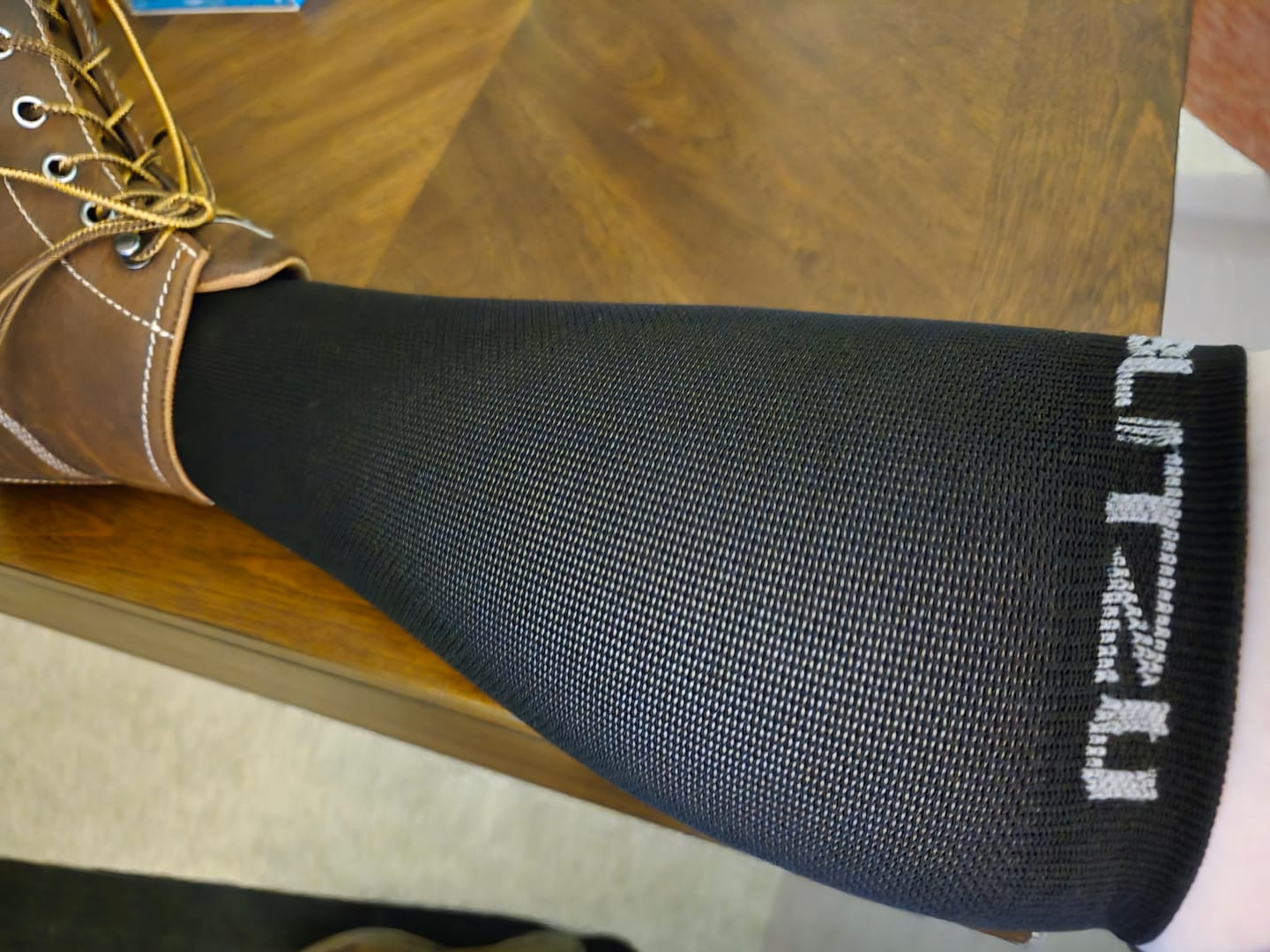Customer photo review of Compression Socks for Men & Women | For Restless Leg Syndrome, Pregnancy Swelling, Diabetic Varicose Veins