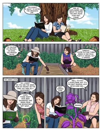 Customer photo review of Custom Comic Strip - Turn Your Love Story Or Favorite Memories Into A Comic