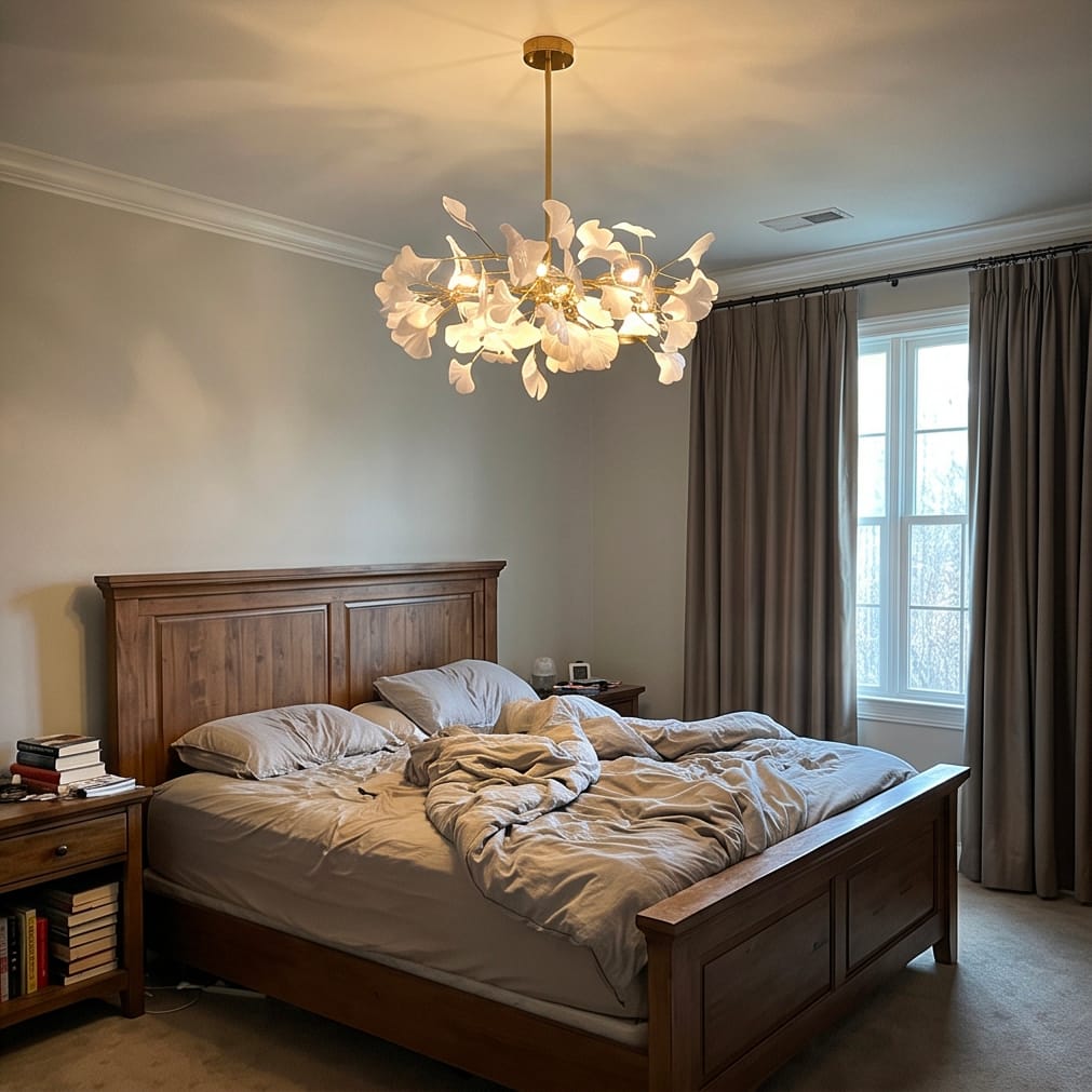 Customer photo review of WOMO Gingko Leaf Chandelier-WM2205