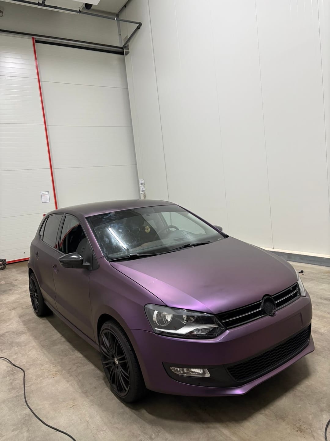 Customer photo review of Matte Metallic Midnight Magic Purple Wrap
