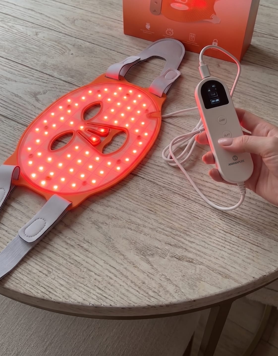 Customer photo review of Red Light Led Masker AP714 PRO