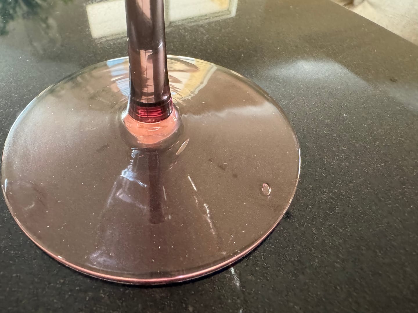 Customer photo review of Chocolate Ribbed Swirl Coupe Glass