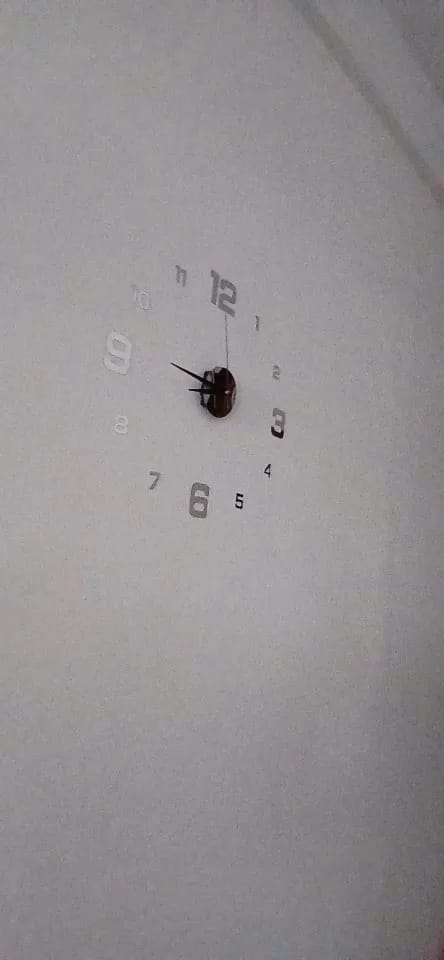 Customer photo review of 3D Frameless DIY Wall Clock
